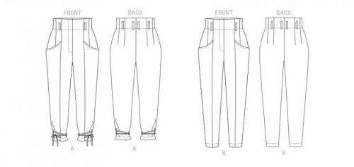 Vogue Sewing Pattern 1848, Trousers for Women, B5 (8-10-12-14-16) - Intermediate