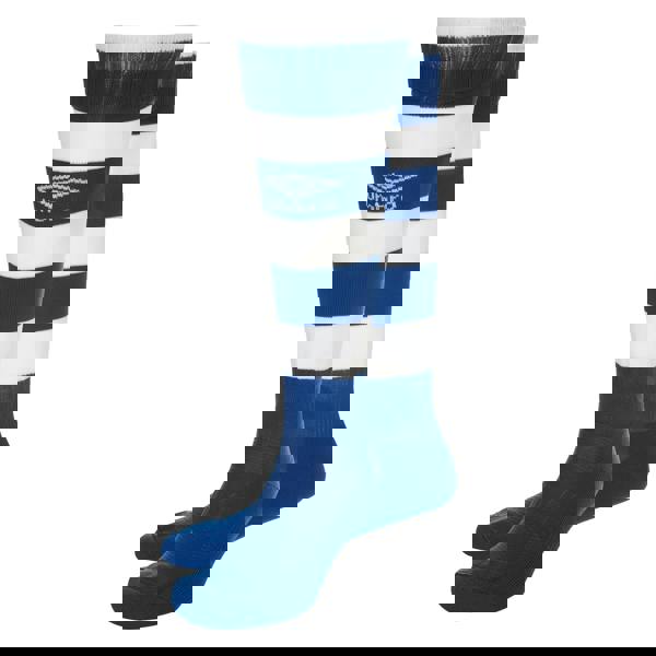 Umbro Mens Hoop Stripe Socks - Royal Blue/White