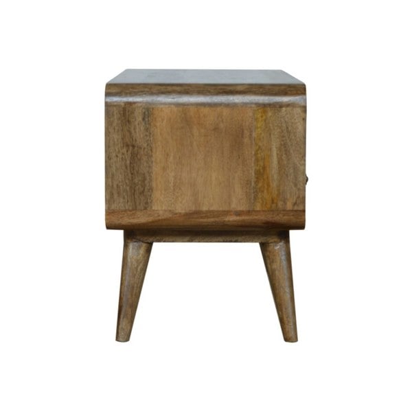 Artisan Furniture Curved Grey Washed Media Unit