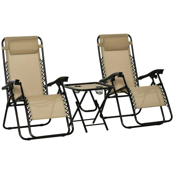 Outdoor Lounge Chair Set