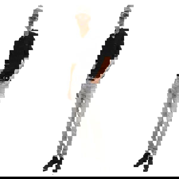 Hugo Mens Shiplom Knitted Polo Shirt - Black - 