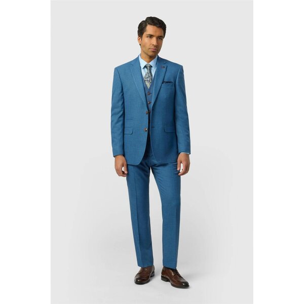 Antique Rogue Regular Fit Blake Blue Texture Jacket