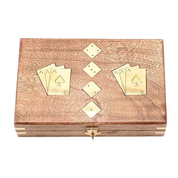Harvey Makin Wooden Games Set  - Cards with Dice