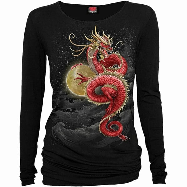 Spiral Direct Womens/Ladies Shenlong T-Shirt - Black