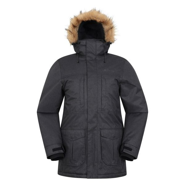 Mountain Warehouse Mens Gorge II Long Jacket - Black