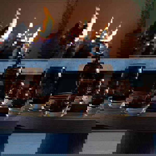 LSA Whisky Club Glass Ice Bucket 15cm Peat Brown