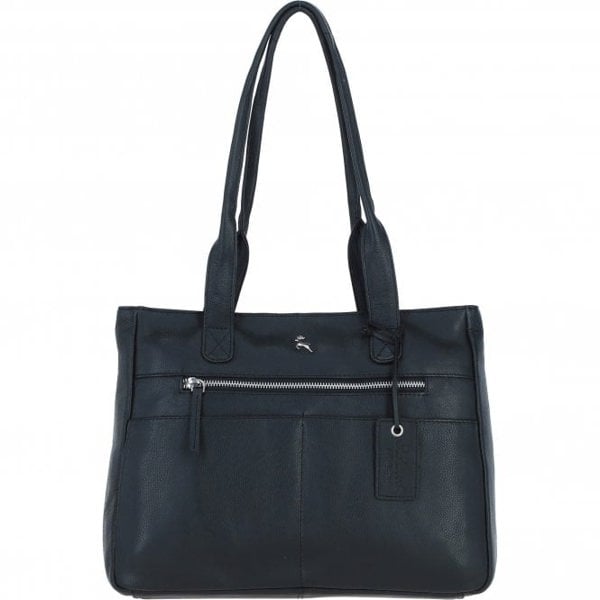 Ashwood Sleek & Spacious Real Leather Shoulder Bag: London