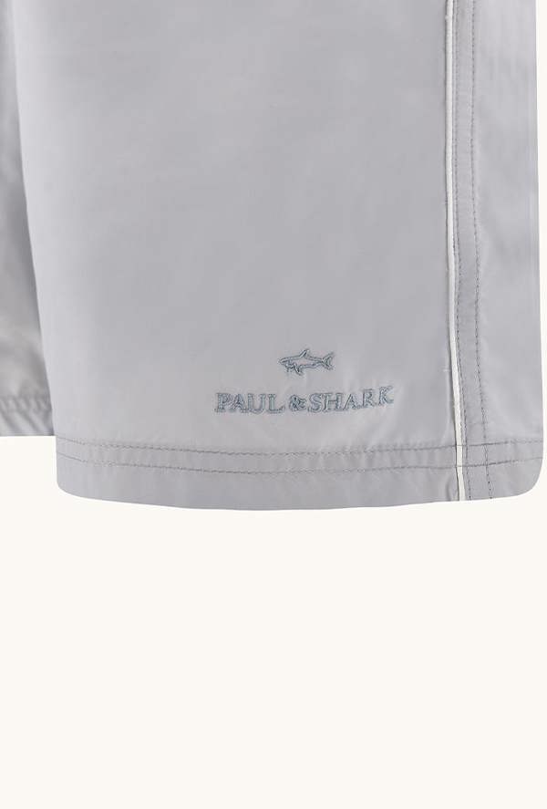 Paul & Shark Portofino Swim Shorts in Microfibre with Logo Embroidery