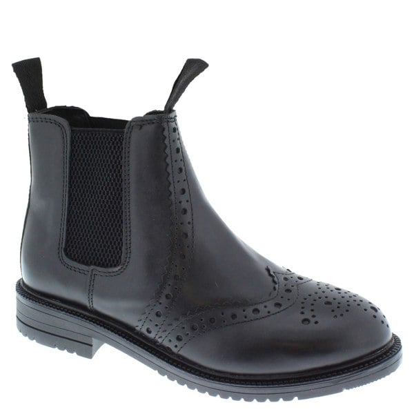 Frank James Peckham Mens & Boys Leather Brogue Chelsea Boots