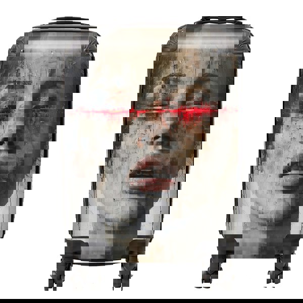 Warren Reed Abstract Face In Motion Suitcase