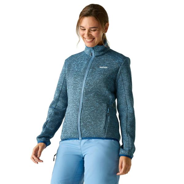 Regatta Womens/Ladies Newhill Full Zip Fleece Jacket - Washed Denim - 