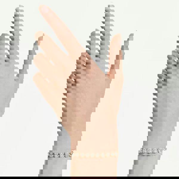 Swarovski Una Angelic Gold Tone Plated White Crystal Bracelet 5749386