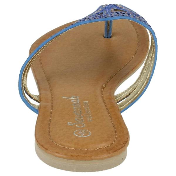 Savannah Ladies Savannah Jewelled Toe Post Sandals