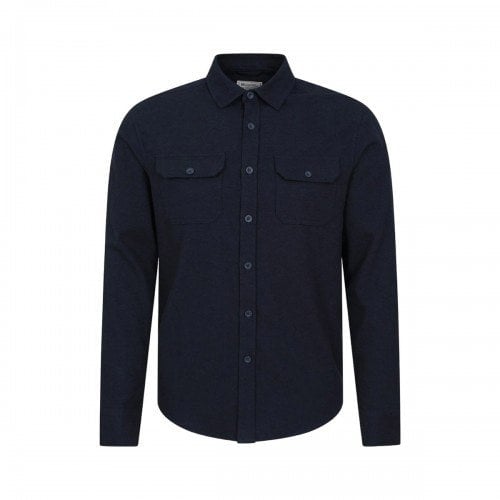 Mountain Warehouse Mens Trace Flannel Long-Sleeved Shirt - Dark Khaki