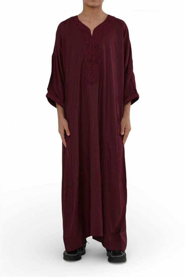 Infinity Leather Kid's Boys Moroccan Thobe Jubba Robe Eid Djellaba Gandoura - K-HM62