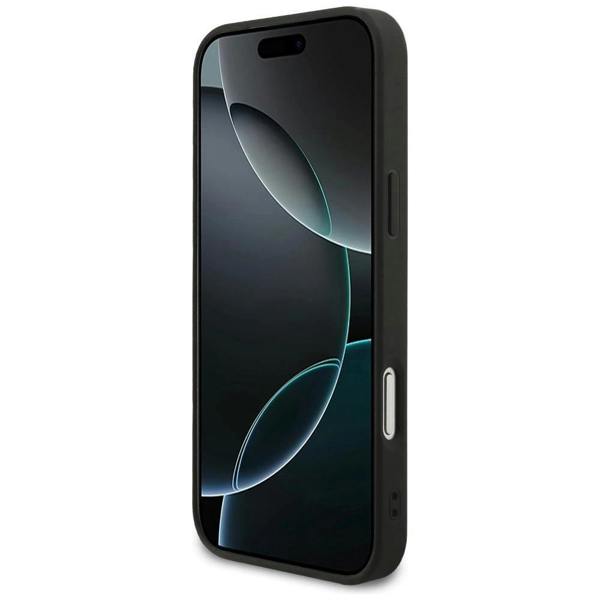 Mercedes Leather Laurel Leaves Case with MagSafe for iPhone 17 Pro Max 6.9" Black - MEHMP17X25RDSLAK