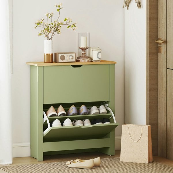 Flip-down Shoe Cabinet
