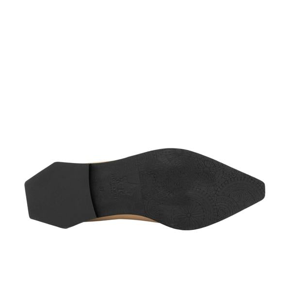 Embassy London Sloan - Cream - Women's Leather Oxford with Snakeskin toe