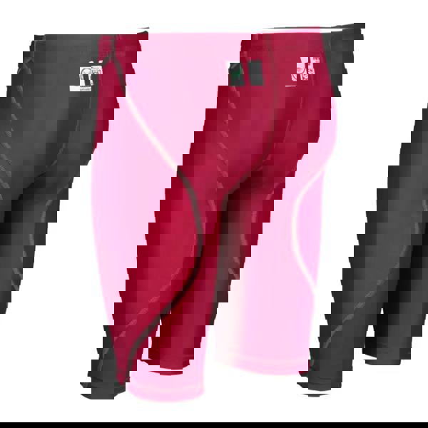 Arena Boys Powerskin ST NEXT red jammer with gray accents and green label