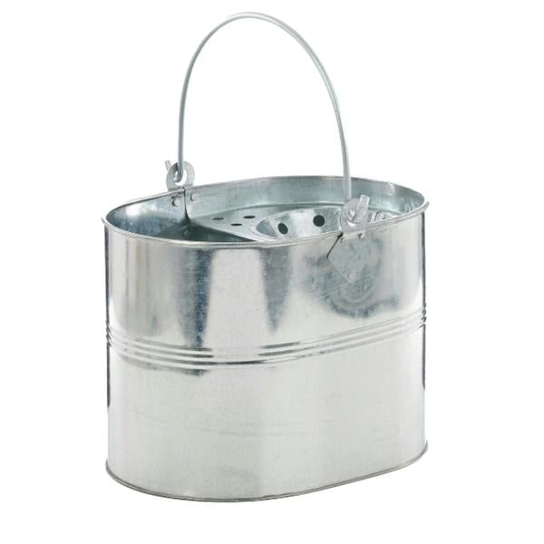 Leecroft Heavy Duty Galvanised Mop Bucket - One Colour - 
