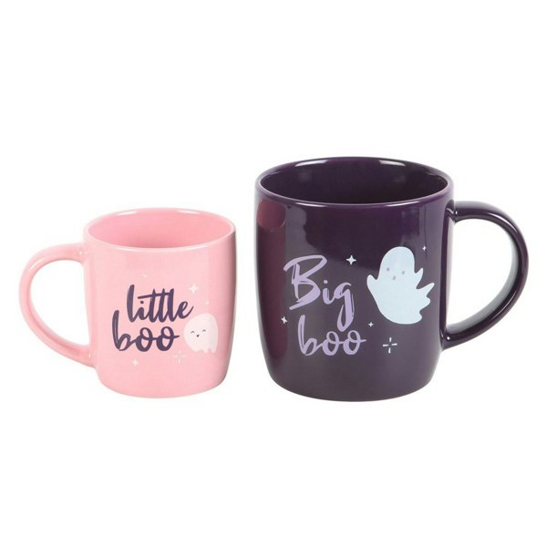 Something Different Big Boo Little Boo Mug Set Set (Pack of 2) - Purple/Pink