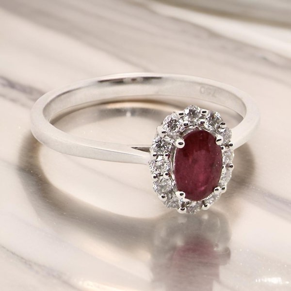 Vintage Tom A modern Ruby and Diamond cluster ring