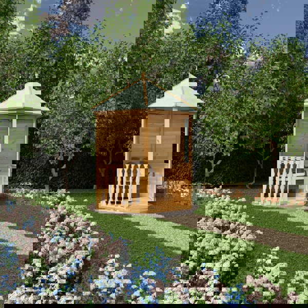 Shire Large 8x7 Gazebo Hexagonal Summerhouse