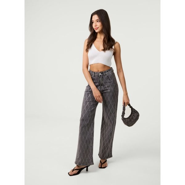 Pink Vanilla Diamante Jeans