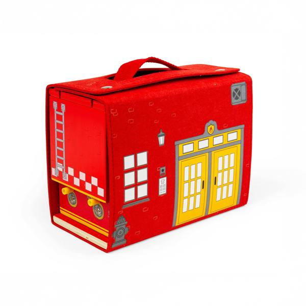 Bigjigs Toys Fire Station On The Go