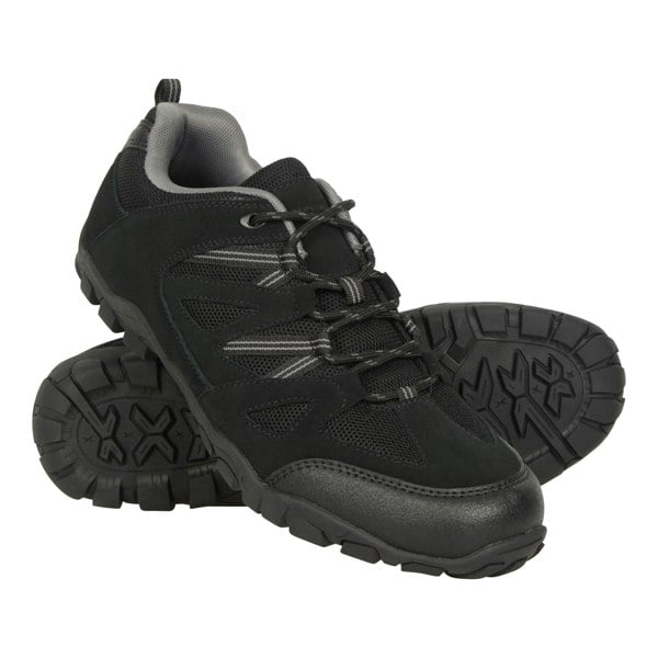 Mountain Warehouse Mens Outdoor III Suede Walking Shoes - Black