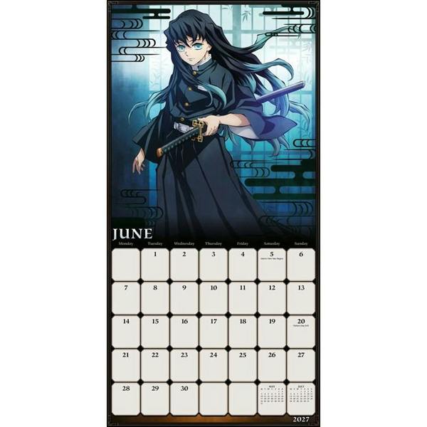 Demon Slayer Calendar 2027, Wall Calendars, Month To View, Entertainment, Gift