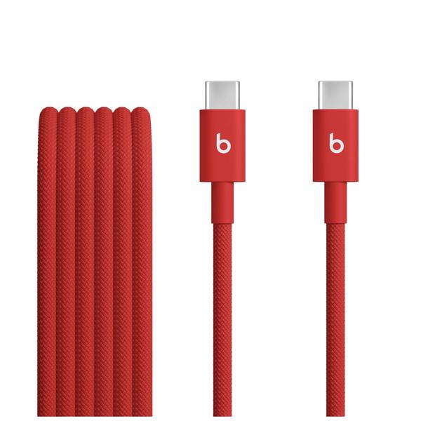 Beats 1.5M 60W USB C to USB C Woven Cable Rapid Red - MDGF4ZM/A