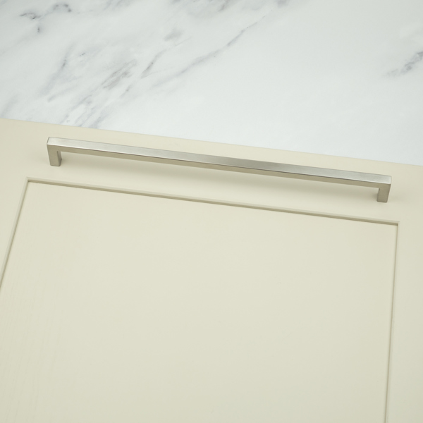Handle & Home Brushed Nickel Square Cabinet Handles