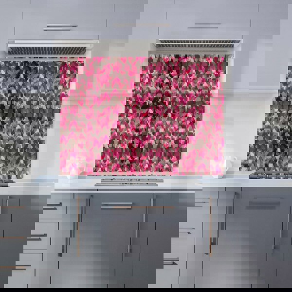 Warren Reed - Designer Modern Pink Animal Print Kitchen Splashback