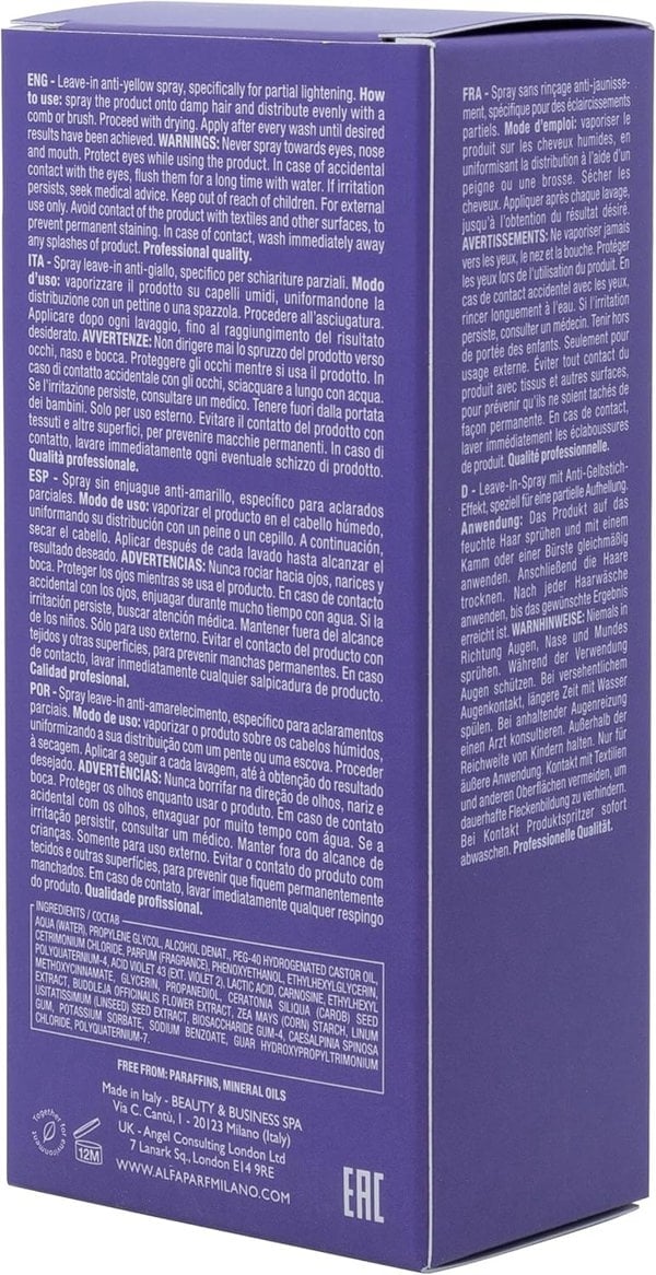 Alfaparf Milano Semi di Lino Blonde Anti-Yellow Spray 125ml