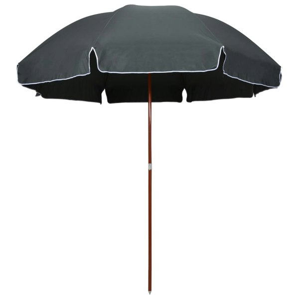 Berkfield Parasol with Steel Pole 300 cm Anthracite