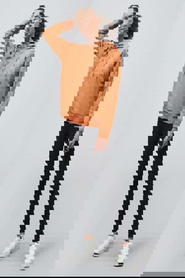 ENORSIA Slogan Life Tonnel Rib Hoodies