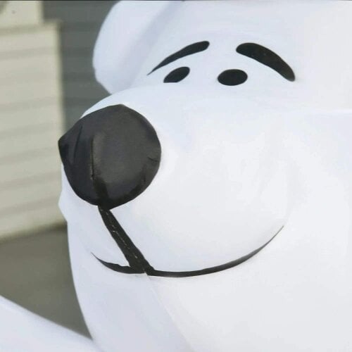Bobobiy 6ft Tall Outdoor Inflatable Bear Airblown Projection Holiday Christmas Lawn Décor