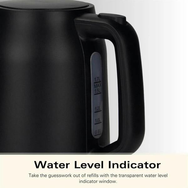 Hamilton Beach Ella 1.7L Kettle - Matte Black