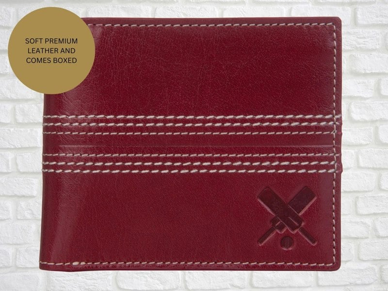 Mala Leather Edgbaston Cricket Ball RFID Leather Bifold Wallet