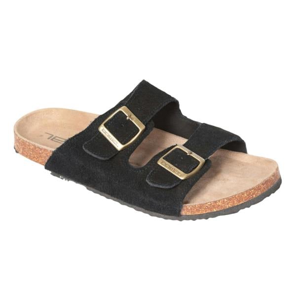 Animal Womens/Ladies Leather Casual Sliders - Black - 