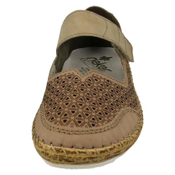 Rieker Ladies Rieker Summer Shoes With Punched Out Detailing 44864