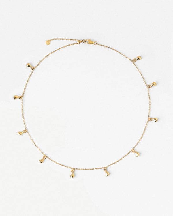 Elk & Bloom Dream Drop Chunky Teardrop 14K Gold Choker Necklace