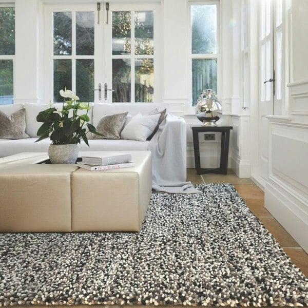 The Rugs Rocks Shaggy Wool Rug – Thick Tubular Pile