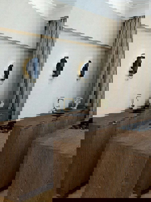 Nordlux Spargo | Wall light | Black/Brass