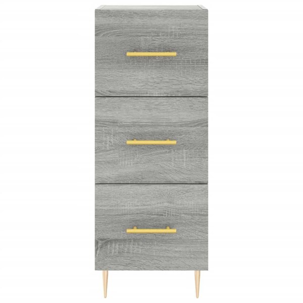Berkfield Highboard Grey Sonoma 34.5x34x180 cm Engineered Wood