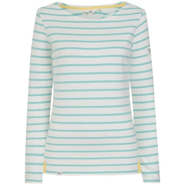 Lazy Jacks LJ97 - Long Sleeve Striped Breton - Peppermint