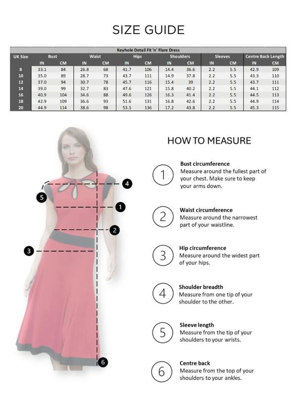HotSquash Keyhole Detail Fit 'n' Flare Dress