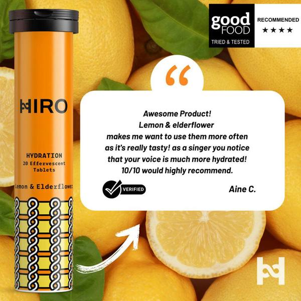 HIRO Hydration - Lemon & Elderflower Triple Pack