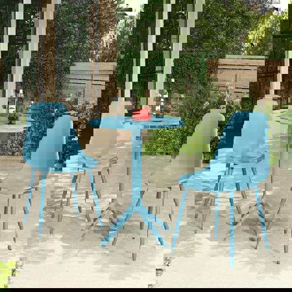 Core Products Cala 3-Piece Outdoor Bistro Dining Set, Table & 2 Chairs